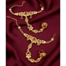 Akruti Collection Royal Pota Stone Designer Hand Harness