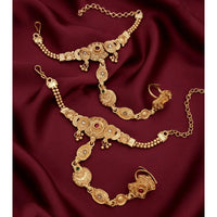 Akruti Collection Royal Pota Stone Designer Hand Harness