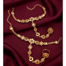 Akruti Collection Royal Pota Stone Designer Hand Harness