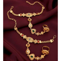 Akruti Collection Royal Pota Stone Designer Hand Harness