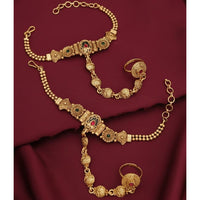 Akruti Collection Royal Pota Stone Designer Hand Harness