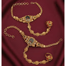 Akruti Collection Royal Pota Stone Designer Hand Harness