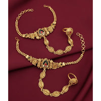 Akruti Collection Royal Pota Stone Designer Hand Harness