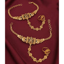 Akruti Collection Royal Pota Stone Designer Hand Harness