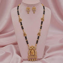 Akruti Collection Elegant Pota Stone And Beads Black Beads Mangalsutra