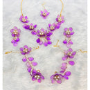 Akruti Collection Elegant Floral Jewellery Combo Set