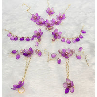 Akruti Collection Elegant Floral Jewellery Combo Set