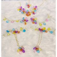 Akruti Collection Elegant Floral Jewellery Combo Set