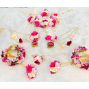 Akruti Collection Elegant Floral Jewellery Combo Set