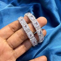 Akruti Collection Elegant Austrian Stone Bangles Set