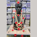 Akruti Collection Elegant Floral Jewellery Bridal Set 