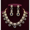 Akruti Collection Royal Look American Diamond Necklace Set