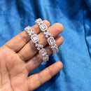 Akruti Collection Glamorous American Diamond Bangles Collection Set
