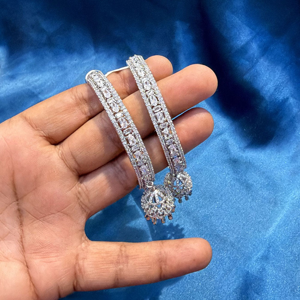 Akruti Collection Glamorous American Diamond Bangles Collection Set