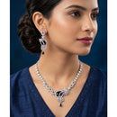 Akruti Collection Graceful American Diamond  Necklace Set