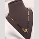 Akruti Collection Elegant Austrian Stone And Beads Black Beads Mangalsutra