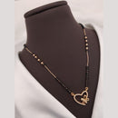 Akruti Collection Elegant Austrian Stone And Beads Black Beads Mangalsutra