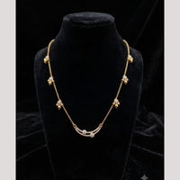 Akruti Collection Elegant Austrian Stone And Beads Black Beads Mangalsutra