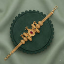 Akruti Collection Royal Pota Stone And Pearl Adjustable Bracelet