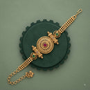 Akruti Collection Royal Pota Stone And Pearl Adjustable Bracelet