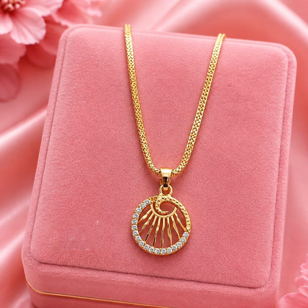 Akruti Collection Austrain Stone Chain Pendant
