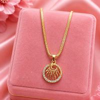 Akruti Collection Austrain Stone Chain Pendant