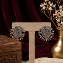 Akruti Collection Premium Look Oxidised Plated Studs Earrings