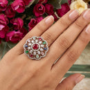 Akruti Collection Stylish American Daimond Ring 