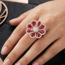 Akruti Collection Stylish American Daimond Ring 