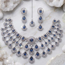Akruti Collection Radiant Glow Modern American Daimonds Necklace Set