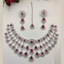 Akruti Collection Radiant Glow Modern American Daimonds Necklace Set