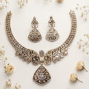 Akruti Collection Radiant Glow Modern American Daimonds Necklace Set