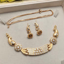 Akruti Collection Antique Finish Austrian Stone Necklace Set