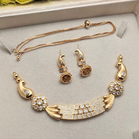 Akruti Collection Antique Finish Austrian Stone Necklace Set
