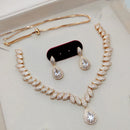 Akruti Collection Antique Finish Austrian Stone Necklace Set