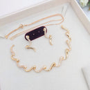 Akruti Collection Antique Finish Austrian Stone Necklace Set