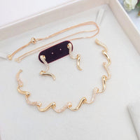Akruti Collection Antique Finish Austrian Stone Necklace Set