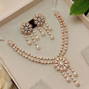 Akruti Collection Antique Finish Austrian Stone Necklace Set