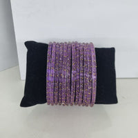 Akruti Collection Graceful Raindrop Glass Bangles Set for Women