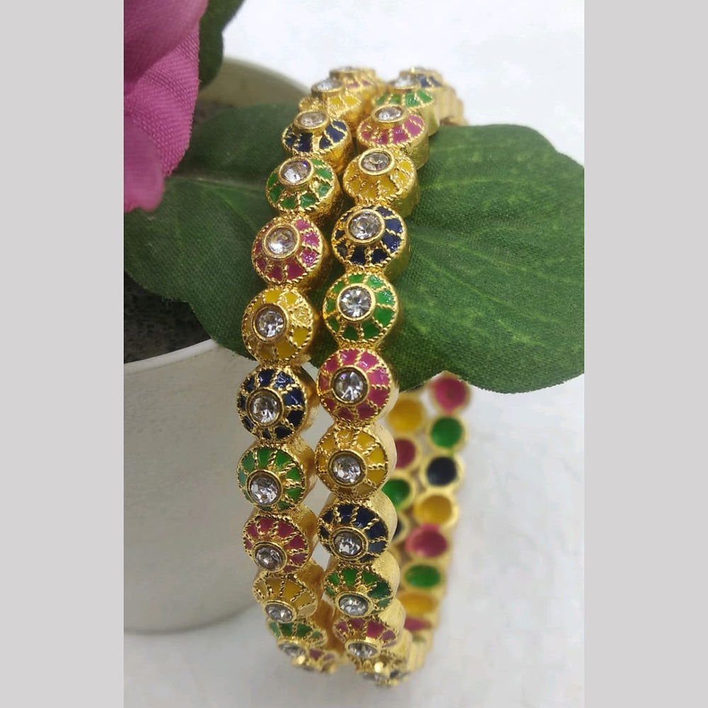 Star Bangles Gold Plated Bangles Set