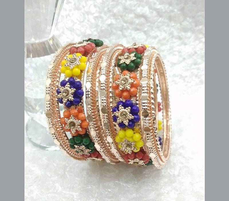 Star Bangles Rose Gold Plated Bangles Set