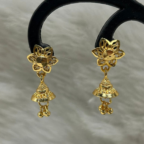 Infinity Jewels Gold Plated Jhumki Earrings