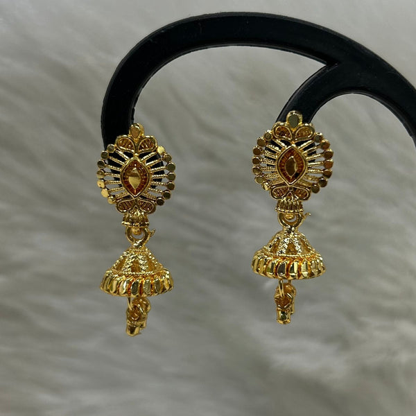 Infinity Jewels Gold Plated Jhumki Earrings