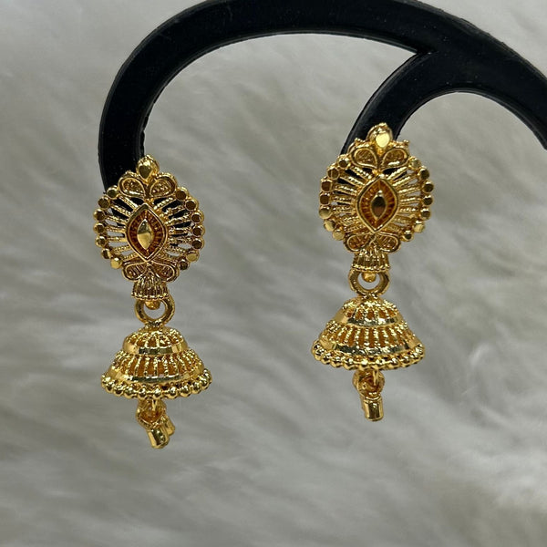 Infinity Jewels Gold Plated Jhumki Earrings