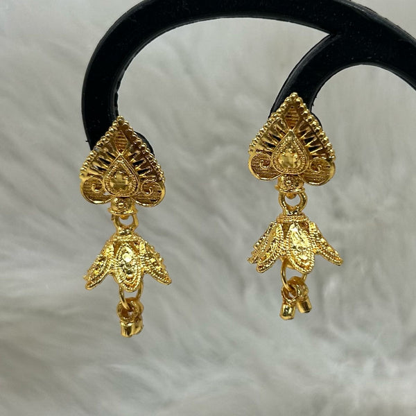 Infinity Jewels Gold Plated Jhumki Earrings