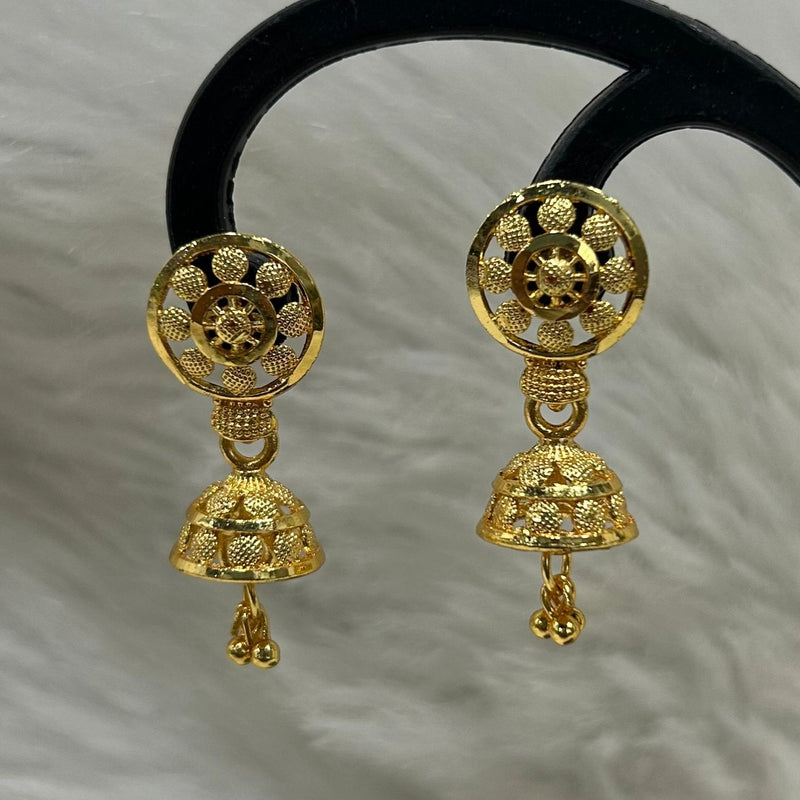 Infinity Jewels Gold Plated Jhumki Earrings