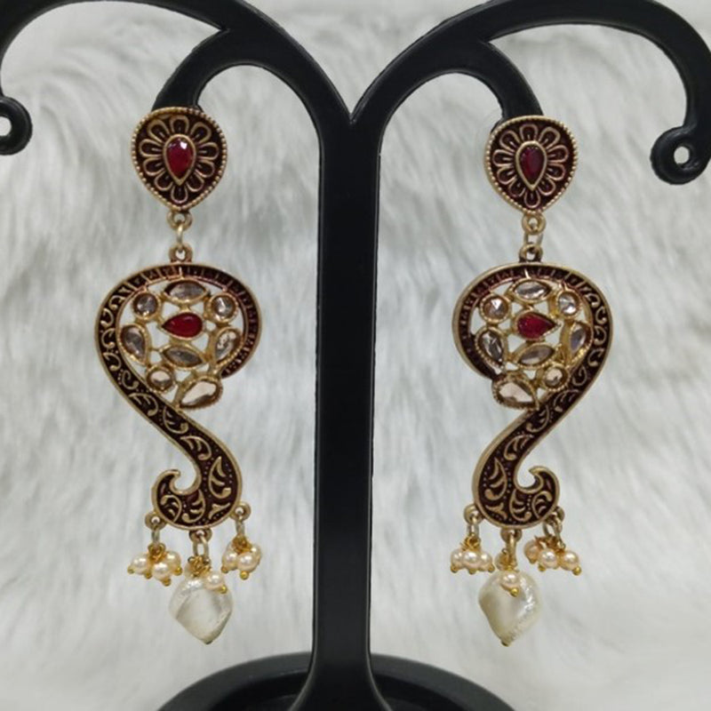 Infinity Jewels Gold Plated Dangler Earrings