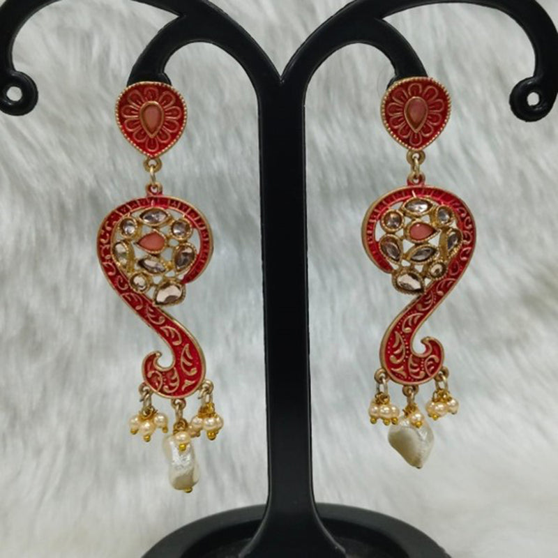 Infinity Jewels Gold Plated Dangler Earrings