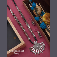 Shrijicreation Oxidised Plated Long  Necklace Set