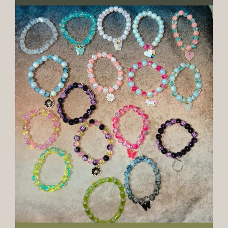 Shrijicreation Handmade Beads Bracelets (Assorted Design)